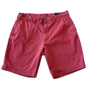 VTG Polo Ralph Lauren Shorts Men's 36 Chino Coral Pink Flat Front Active Walking